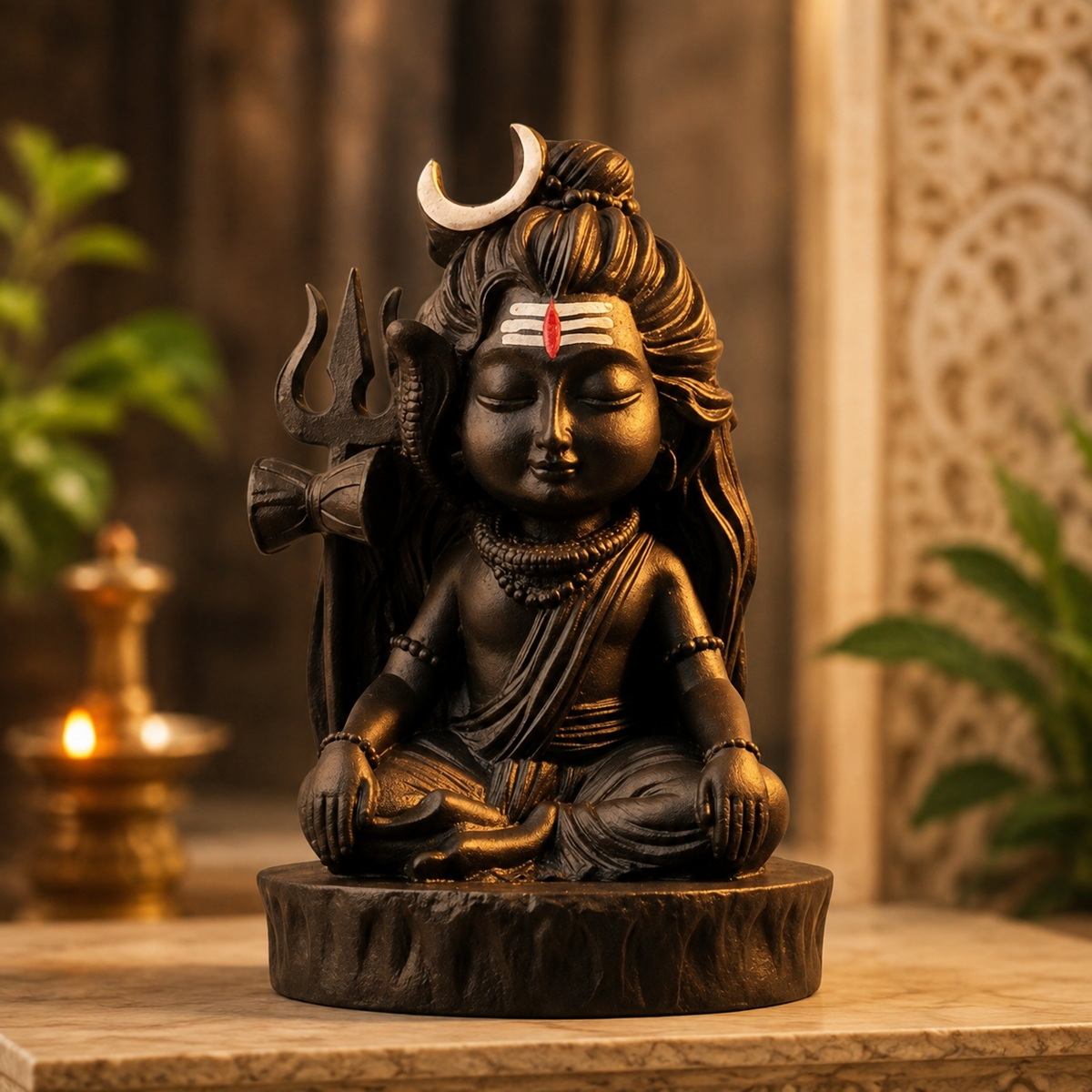 Meditating Baal Lord Shiva