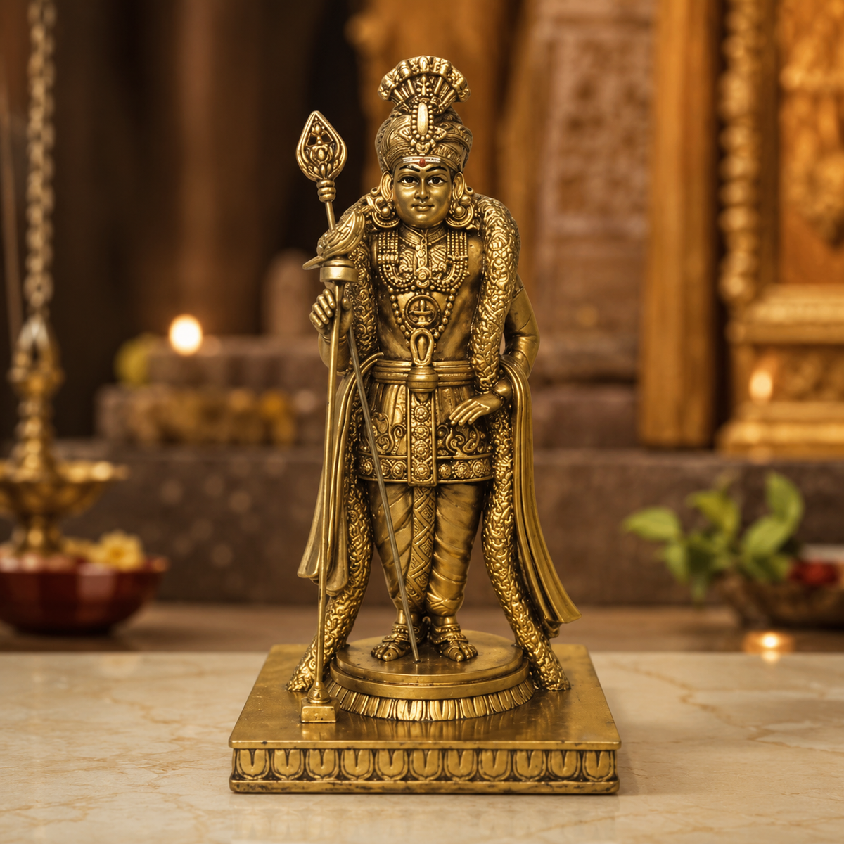 Divine Vel Murugan Antique Idol