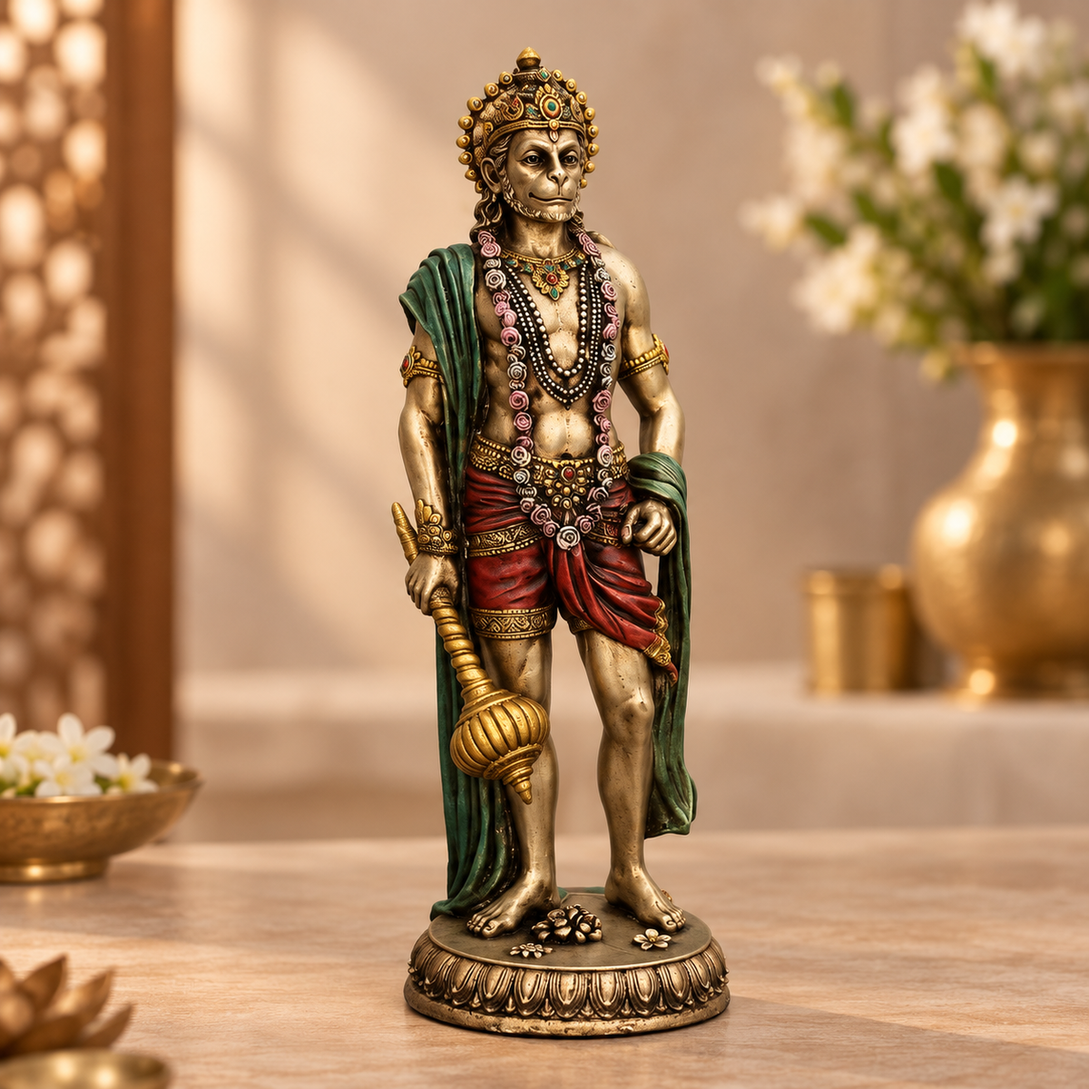 Standing Lord Hanuman with Gada Idol