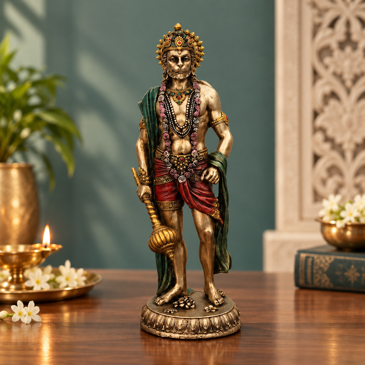 Standing Lord Hanuman with Gada Idol