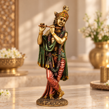 Standing Lord Krishna with Flute Idol