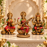 Shubh Lakshmi–Saraswati–Ganesha Murti