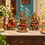 Shubh Lakshmi–Saraswati–Ganesha Murti