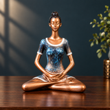 Serene Lotus Meditation Figurine