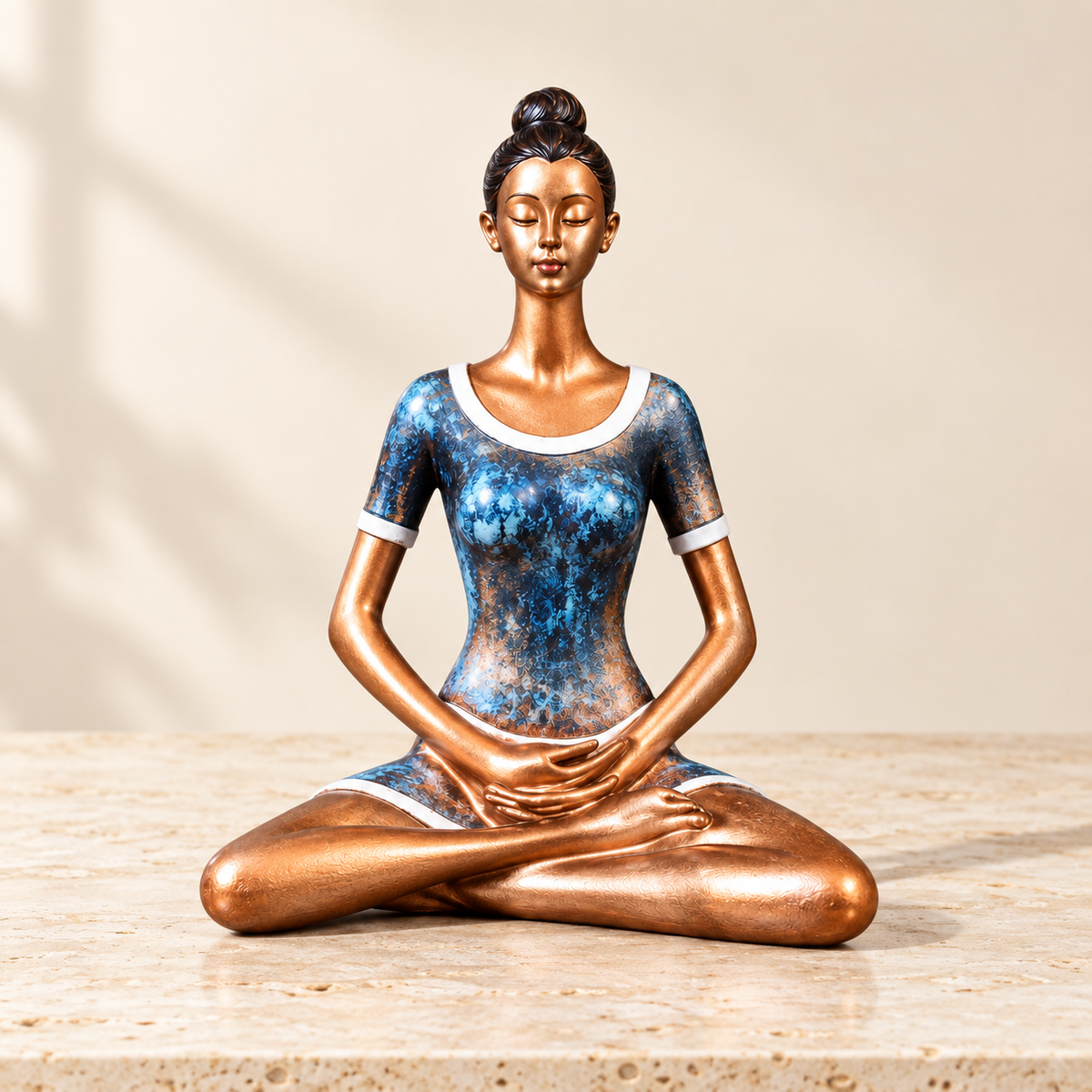 Serene Lotus Meditation Figurine