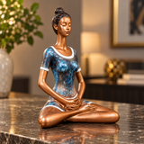 Serene Lotus Meditation Figurine