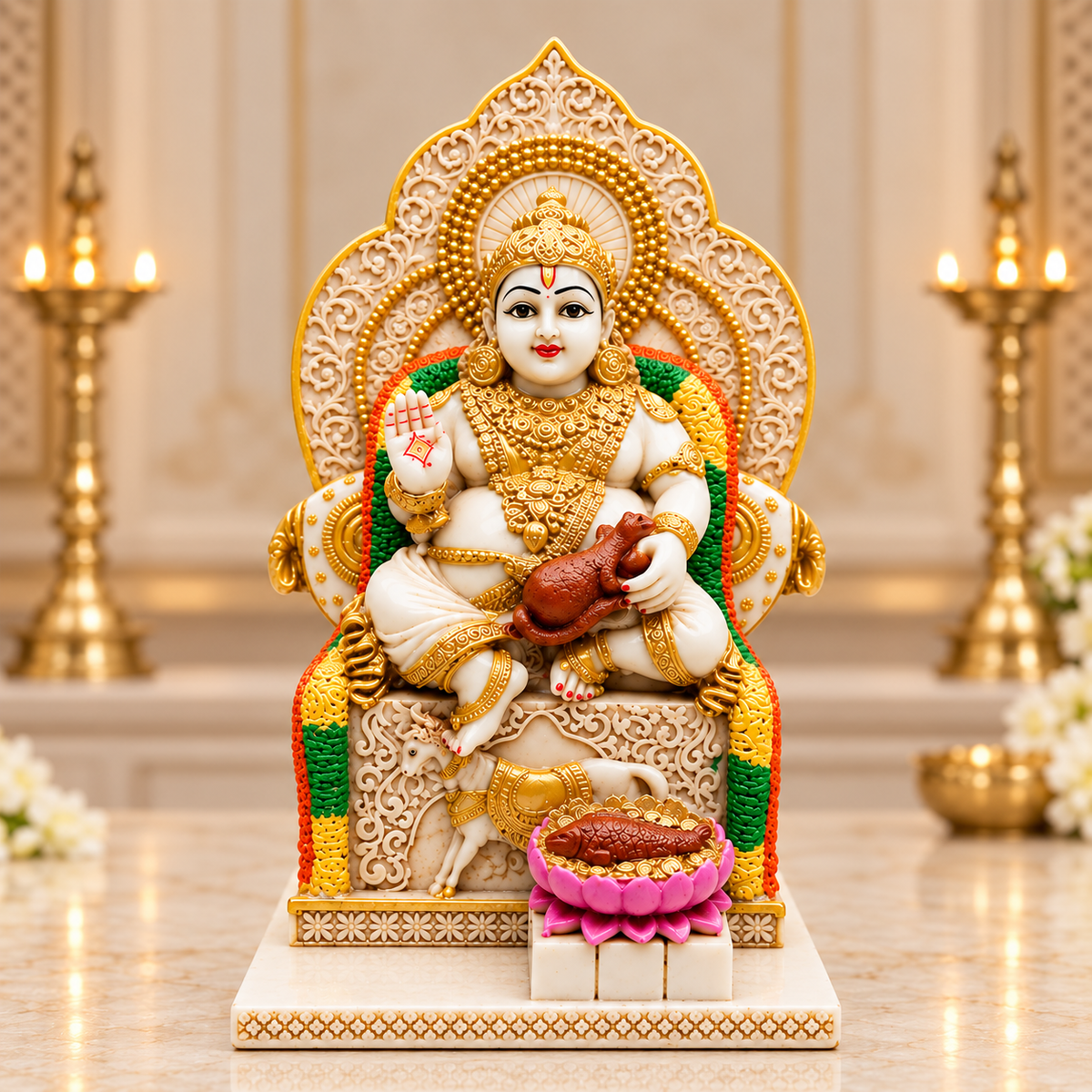 Shwet Lord Kuber Idol