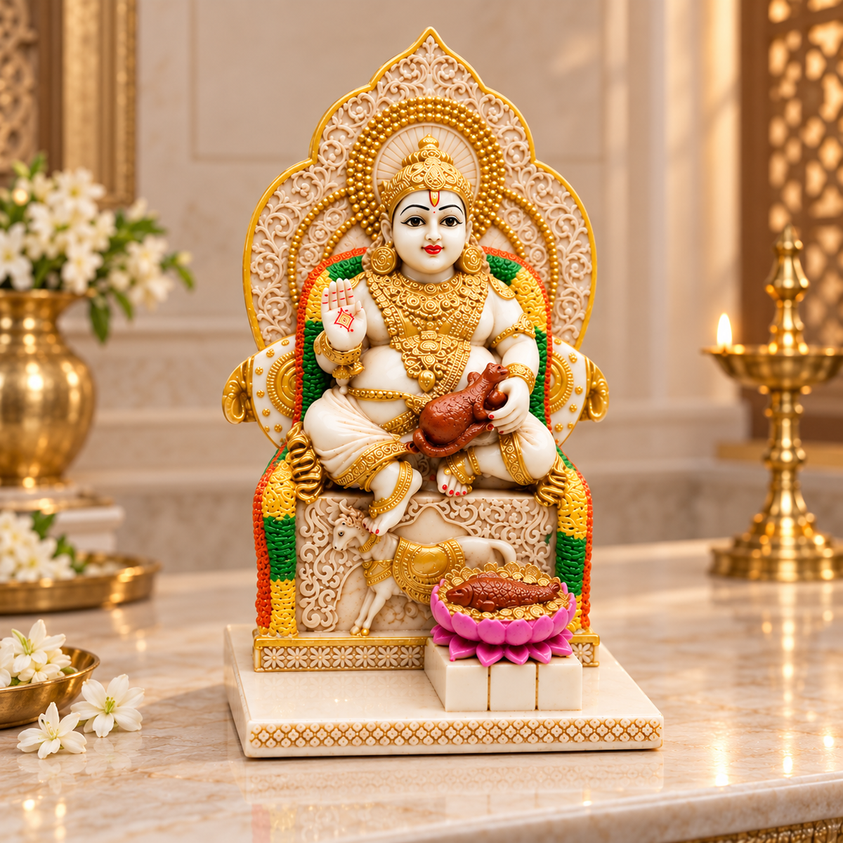 Shwet Lord Kuber Idol