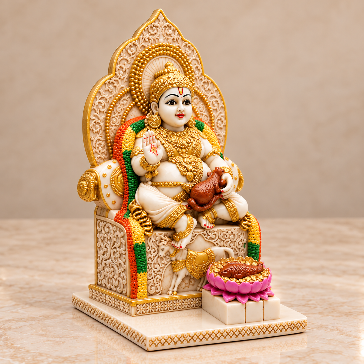 Shwet Lord Kuber Idol