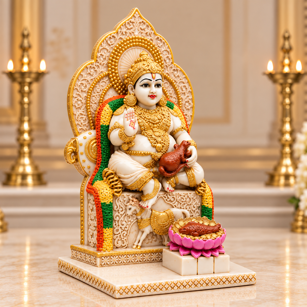 Shwet Lord Kuber Idol