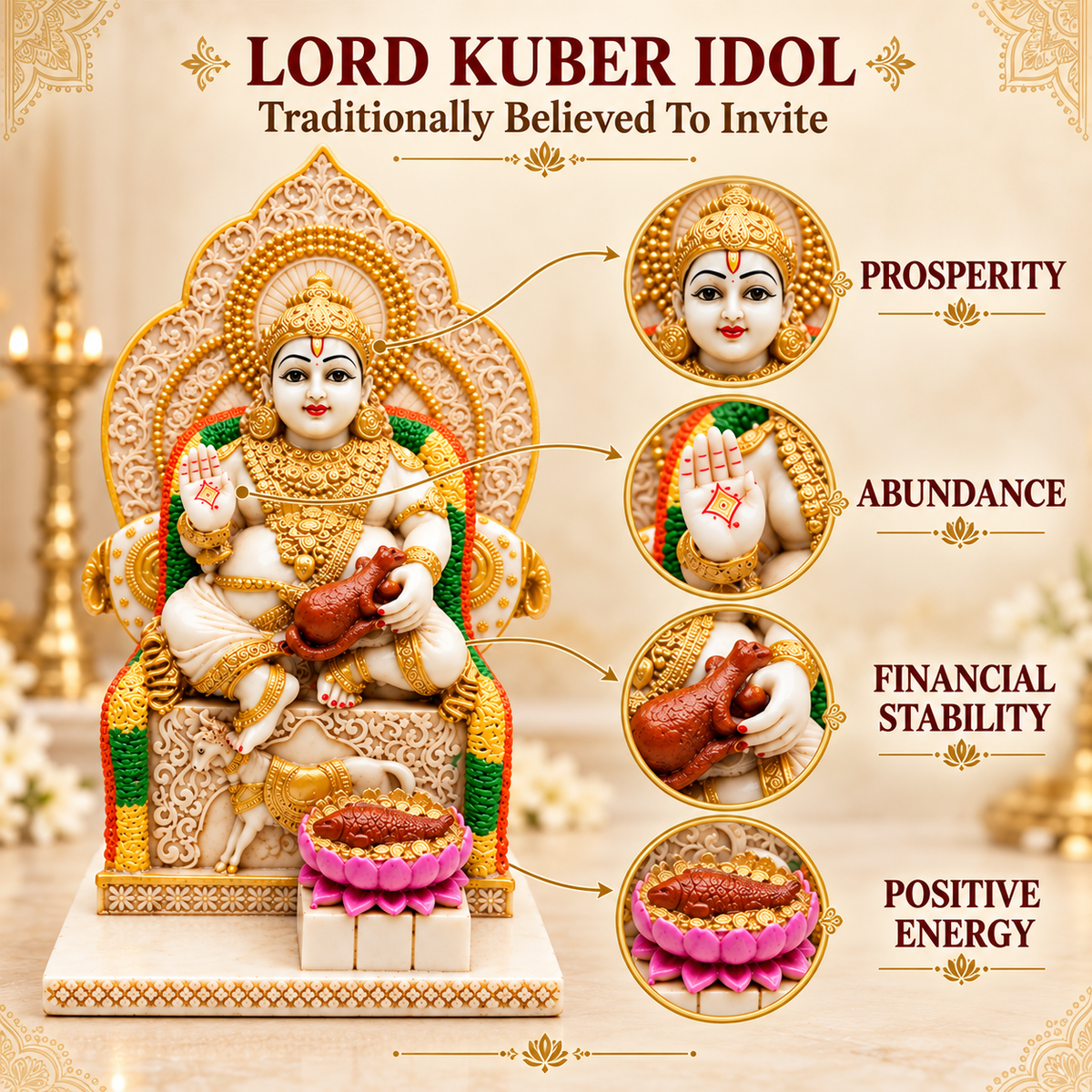 Shwet Lord Kuber Idol