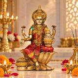 Goddess Lakshmi Antique Idol (7 Inch)