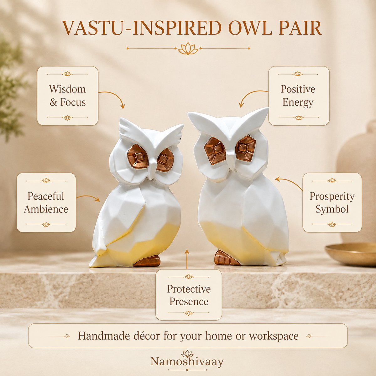 Sacred Wisdom & Protection Owl Pair