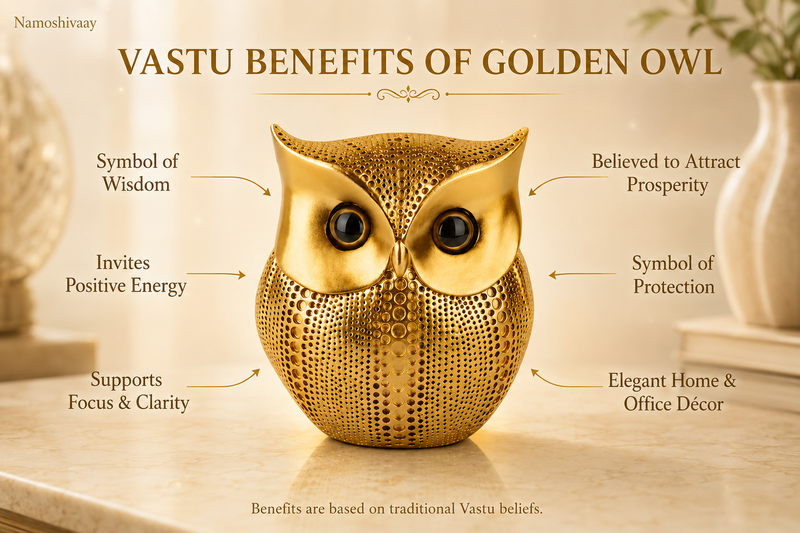 Golden Wisdom Owl