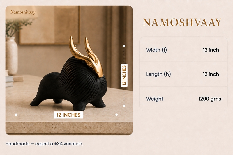 Black Fortune Bull dimensions
