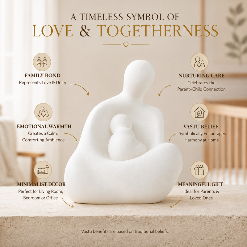 Eternal Motherhood Sculpture - Pure White