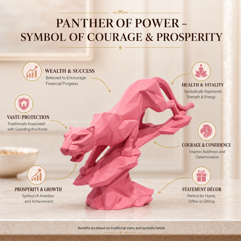 Rising Fortune Panther - Pink