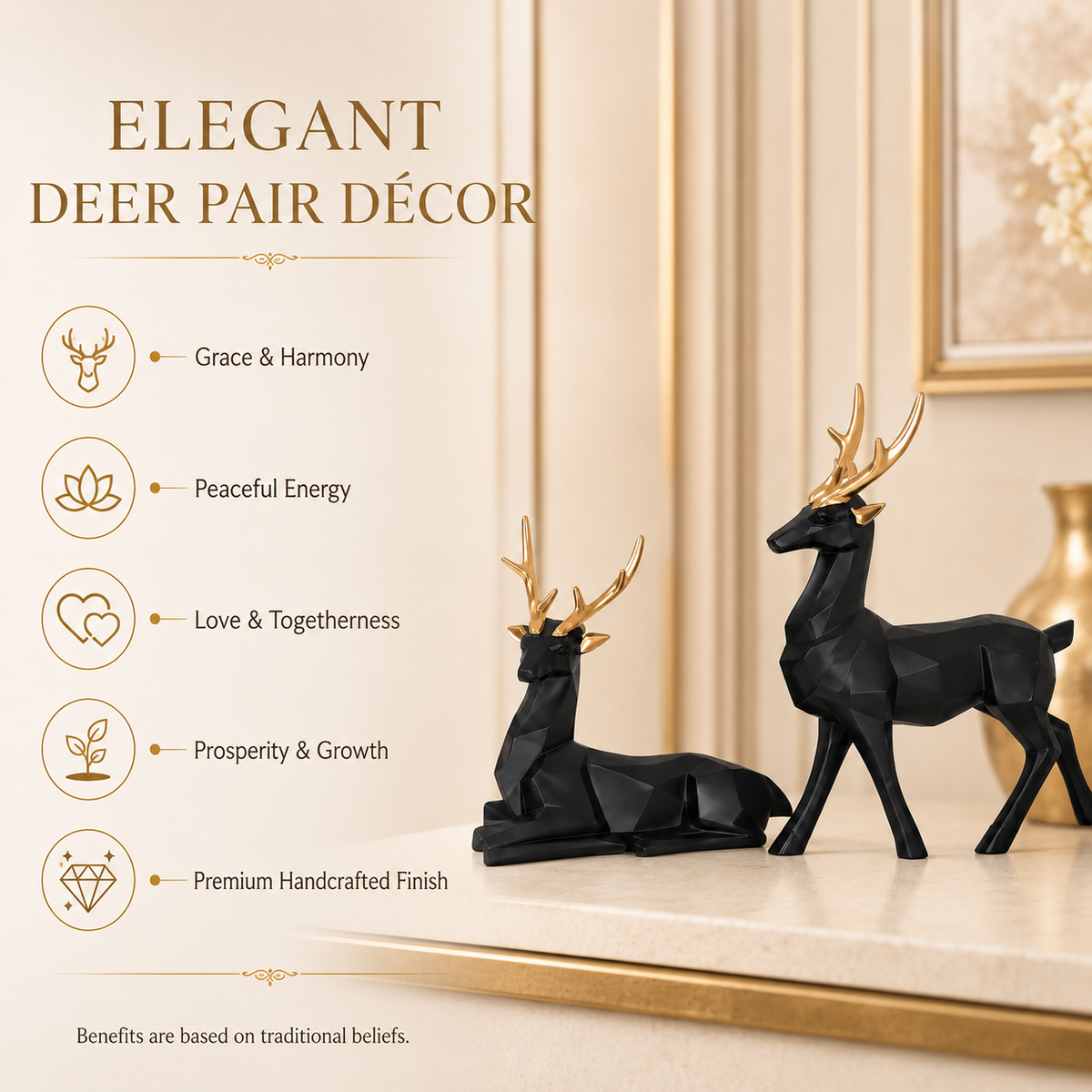 Divine Harmony Deer Pair