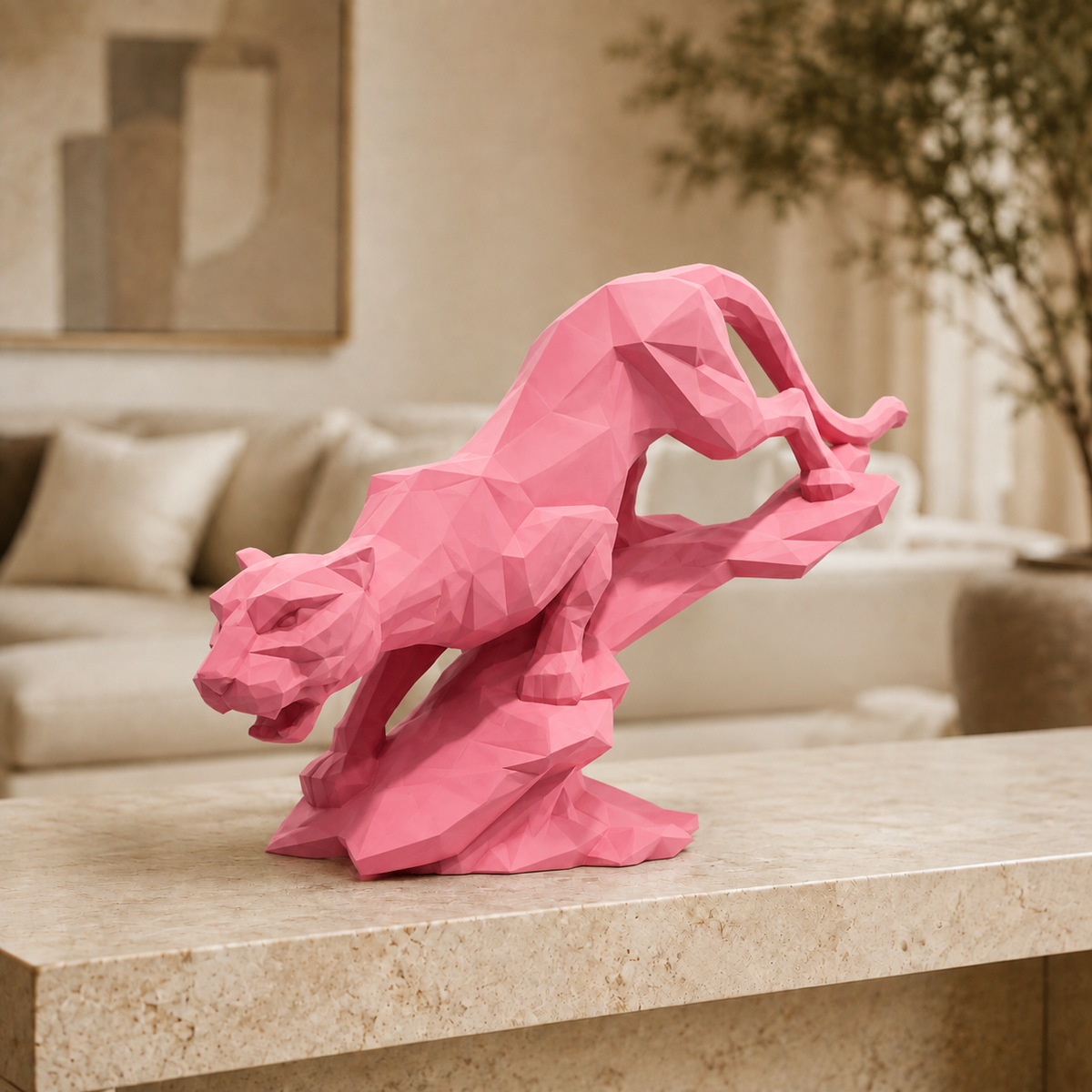 Rising Fortune Panther - Pink