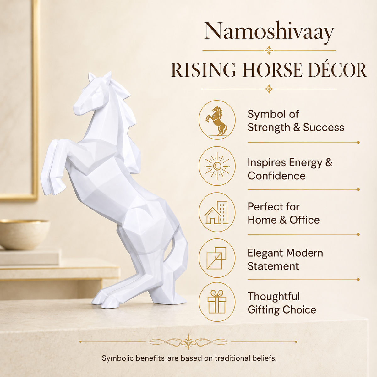 Divine Success Horse - White