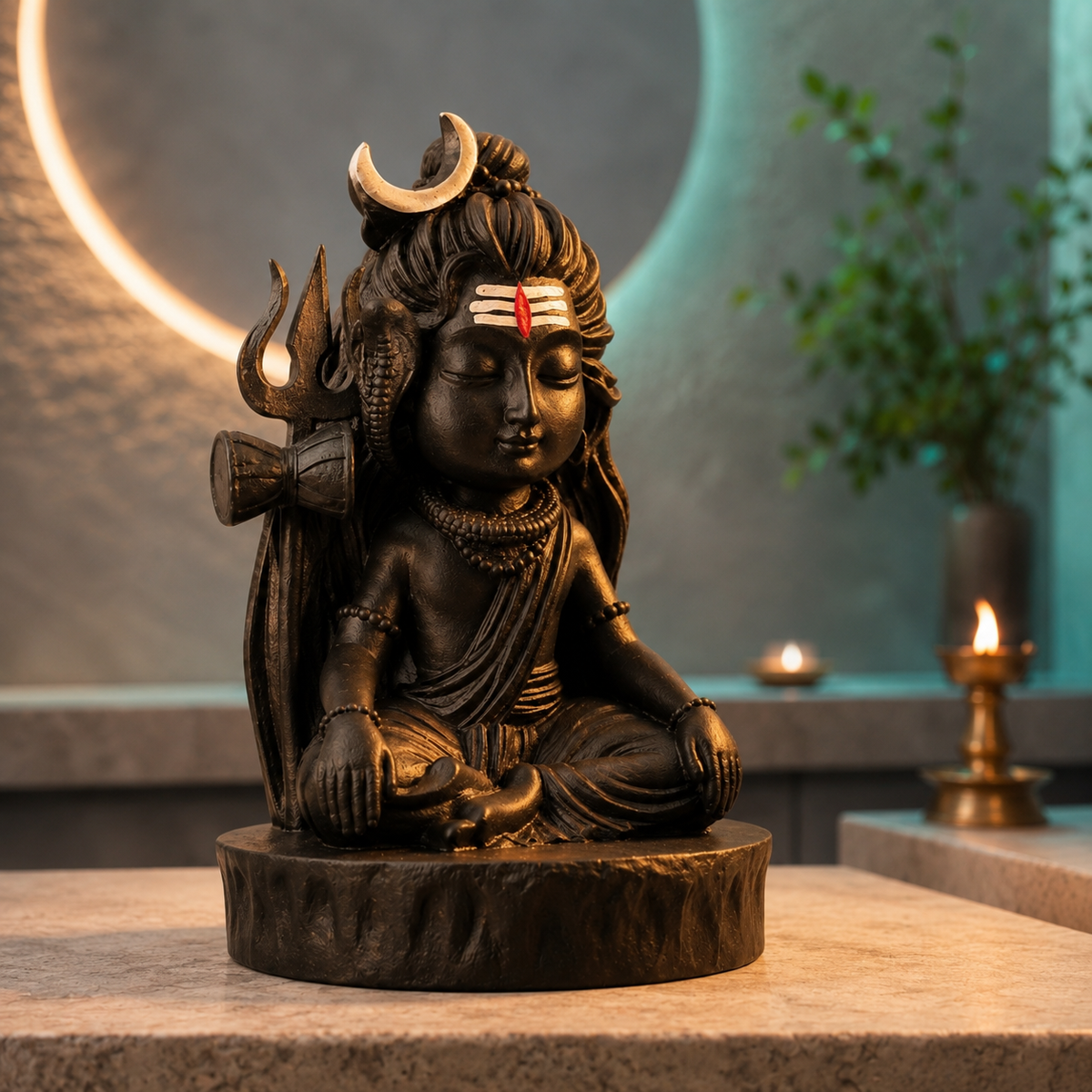 Meditating Baal Lord Shiva