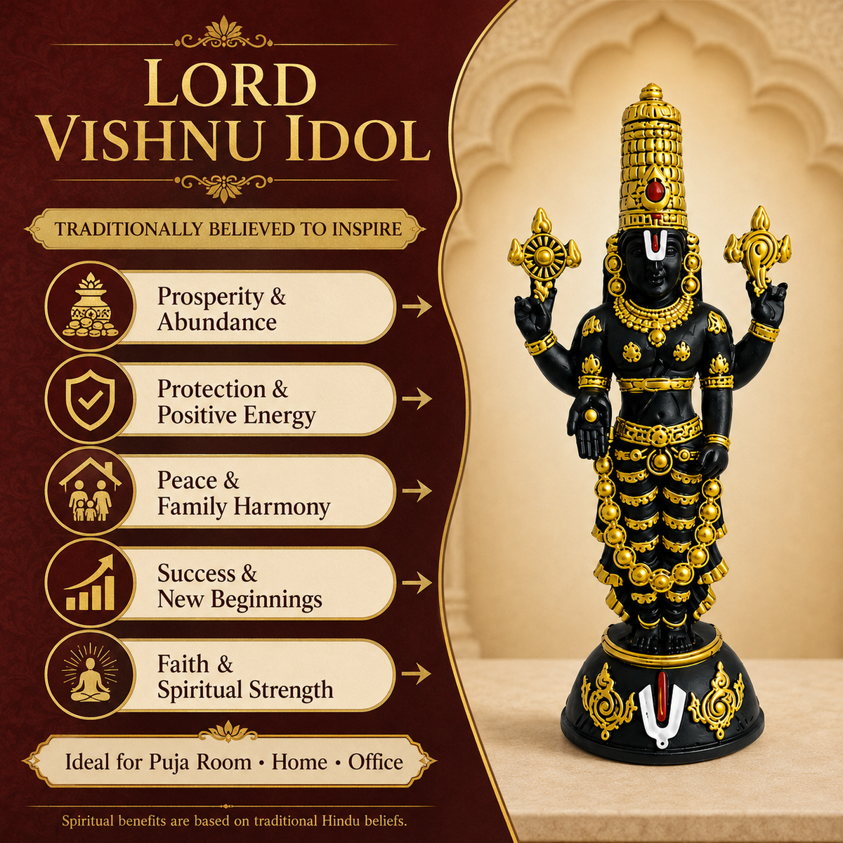 Lord Tirupati Balaji Idol
