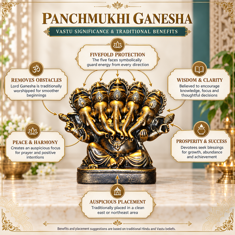 Panchmukhi Ganesha Idol