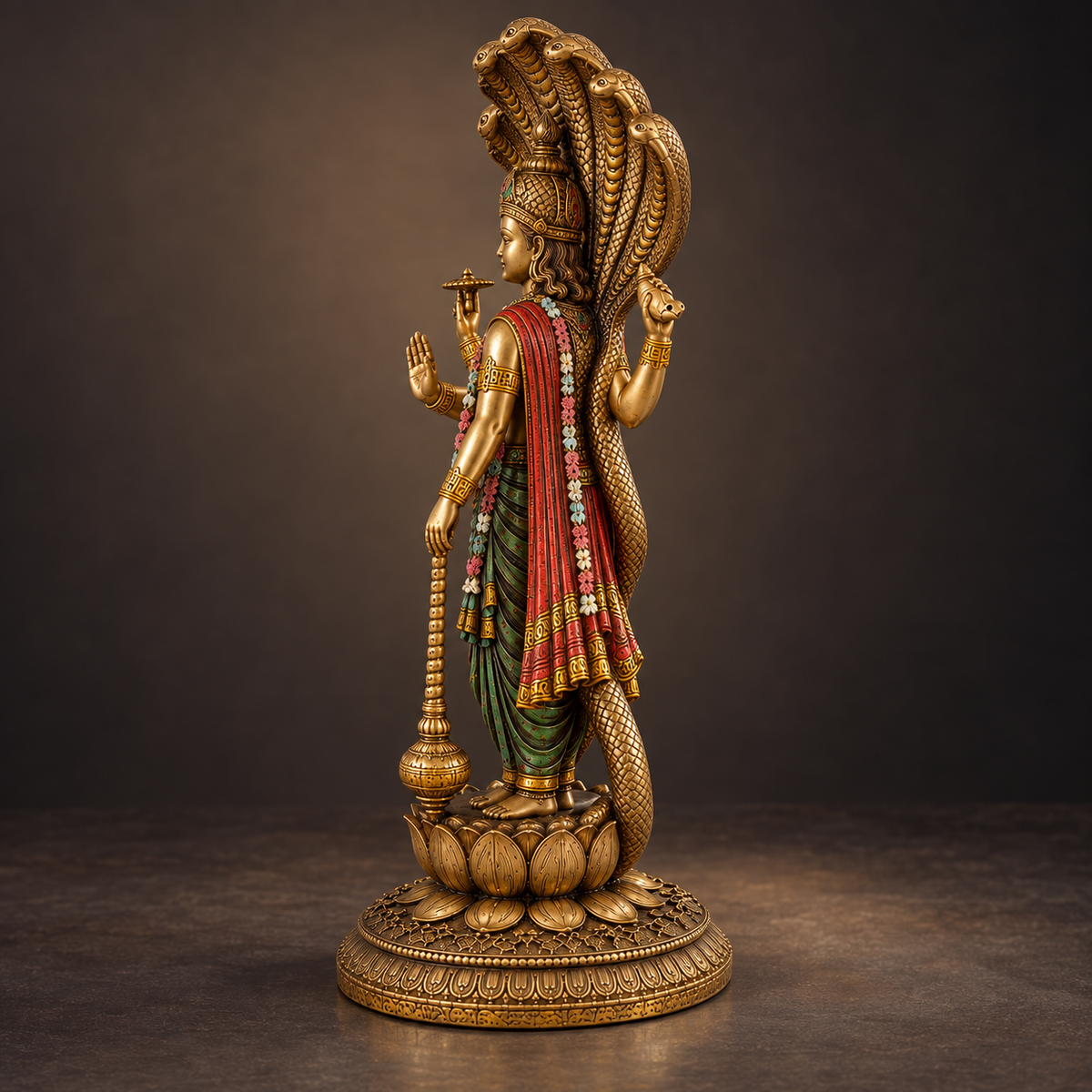 Standing Lord Vishnu with Sheshnag Idol
