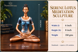 Serene Lotus Meditation Figurine