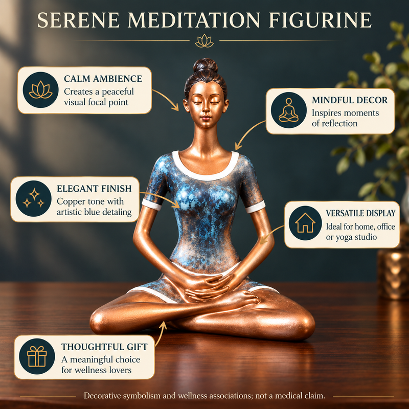Serene Lotus Meditation Figurine